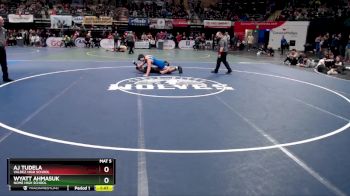 189 lbs Semifinal - Wyatt Ahmasuk, Nome High School vs Aj Tudela, Valdez High School