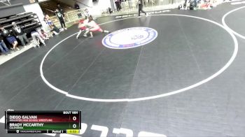 150 lbs Cons. Round 4 - Diego Galvan, Hollister High School Wrestling vs Brady McCarthy, California