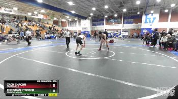 150 lbs Quarterfinal - Zach Chacon, Laguna Hills vs Christian Stoeber, Fountain Valley