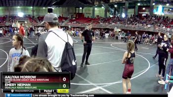 65 lbs Champ. Round 1 - Aaliyah Morrow, Grand Island Legacy Girls Wrestling Club vs Emery Neiman, Ogallala Youth Wrestling
