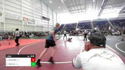 43 lbs Consi Of 8 #2 - Lucas Gonzalez, Inland Elite WC vs Everett Morris, Bagdad Copperheads WC