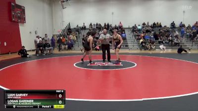 190 lbs Round 3 - Logan Gardner, Eddyville-Blakesburg-Fremont vs Liam Garvey, New London