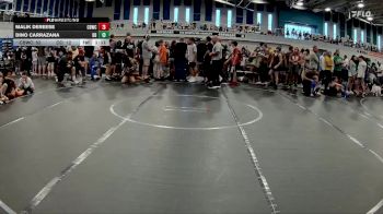 92 lbs Round 3 (6 Team) - Malik DeReese, Cocoa Beach WC vs Dino Carrazana, BHWC | Dirt Divers