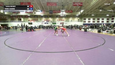 207 lbs Quarterfinal - Julia Richey, Simon Fraser University vs Taina Uasike, Adams State