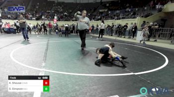 55 lbs Final - Kasen Shouse, Cowboy Wrestling Club vs Sawyer Simpson, Salina Wrestling Club