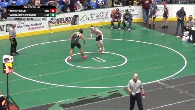 212 lbs Consi Of 32 #2 - Brady Kale, Bangor vs Alejandro Franco, Lampeter-Strasburg