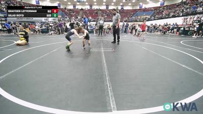49 lbs Semifinal - Brayden Letterman, Norman Grappling Club vs Silas Boyd, Harrah