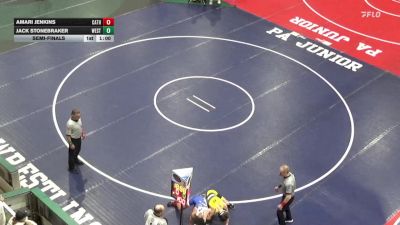 124 lbs Semifinal - Amari Jenkins, Cathedral Prep vs Jack Stonebraker, West Allegheny