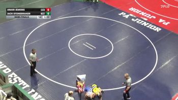 124 lbs Semifinal - Amari Jenkins, Cathedral Prep vs Jack Stonebraker, West Allegheny