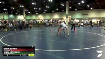 120 lbs Round 3 (6 Team) - Karol Hernandez, Storm Wrestling vs Dylan Bennett, MXW Black