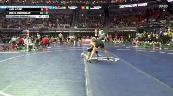 2A-150 lbs Cons. Round 5 - Croix Gudenkauf, West Delaware, Manchester vs Kael Cook, Burlington Notre Dame