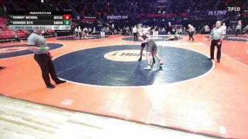 2A 215 lbs Champ. Round 1 - Tommy McNeil, Crystal Lake (Central) vs Kenner Bye, Bloomington (H.S.)