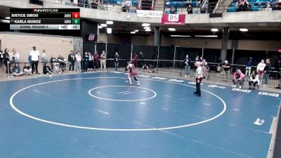 105 lbs Cons. Round 5 - Karla Munoz, Unattached vs Justice Girod, Unattached