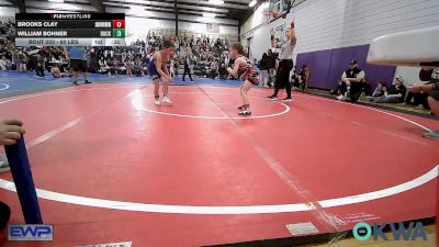 60 lbs Quarterfinal - Brooks Clay, Skiatook Youth Wrestling vs William Bohner, Buck Pride Wrestling