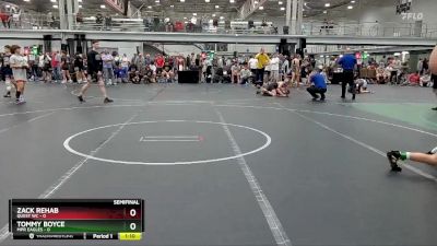 98 lbs Semis (4 Team) - Zack Rehab, Quest WC vs Tommy Boyce, MPR Eagles