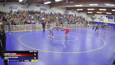 187 lbs Round 1 - Lucius Coon, West Hills Wrestling Club vs Heston Olson, Crater