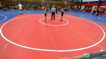 100 lbs Semifinal - Clinton Stout, Cleveland Take Down Club vs Wyatt Patterson, Team Tulsa Wrestling Club