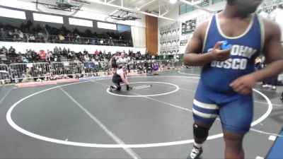 285 lbs Champ. Round 1 - Tobin O`Connor, Eastside vs Milton Carter, St John Bosco