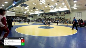 160 lbs Quarterfinal - Gianni Maldonado, Lake Gibson (FL) vs Beau Priest, Bakersfield