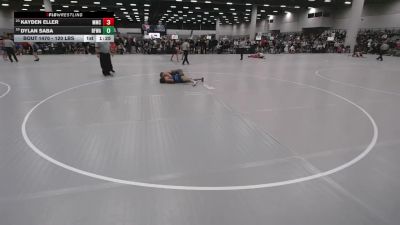 120 lbs Champ. Rd Of 32 - Kayden Eller, Maroon Mat Club vs Dylan Saba, Black Fox Wrestling Academy