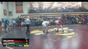 220 lbs Quarterfinal - Riley Simmons, White River vs David Andrews, Bremerton