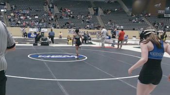 100 lbs Champ. Round 1 - Riley Booth, Highlands vs Naiya Delos Santos, Taylor County