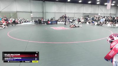 110 lbs Placement Matches (8 Team) - Rylee Balcazar, Colorado vs Nakayla Dawson, Michigan Blue