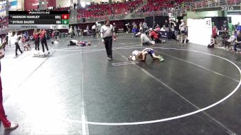53 lbs Semifinal - Hudson Hawley, Hawks Wrestling Club (Lincoln) vs Syrus Bazer, Nebraska Wrestling Academy