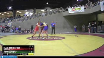 112 lbs Quarterfinal - Macinzee Mannino, Eagle Point vs Diana Burnell, Cascade Mat Club