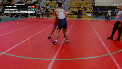 197 lbs Quarterfinal - Kaiden Morris, UW-Eau Claire vs Owen Sjoberg, Saint Cloud State