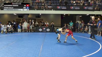 70 lbs 5th Place Match - Alexander Vingras, Lake Zurich Cubs vs Rowin Gallo, Gold Schopp