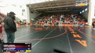 78-79 lbs Round 2 - Tobyn Jordan, Powell Wrestling Club vs Lucas Eakerns, Cody Wrestling Club