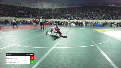 161 lbs Consi Of 16 #2 - Connor Arant, Jenks Trojan Wrestling Club vs Chase Sherman, Wagoner