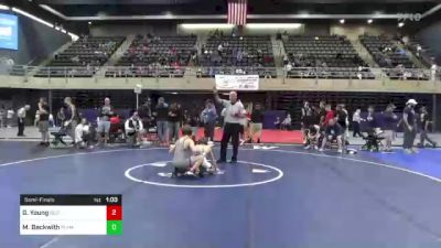 105 lbs Semifinal - Gavin Young, Old Bridge, NJ vs Maverick Beckwith, Plymouth, NY