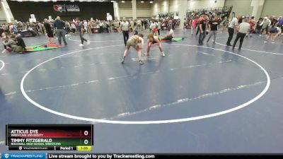 150 lbs Champ. Round 2 - Timmy Fitzgerald, Rockwall High School Wrestling vs Atticus Dye, Wrestling University