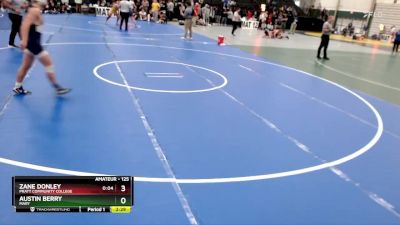 125 lbs Quarterfinal - Austin Berry, Mary vs Zane Donley, Pratt Community College