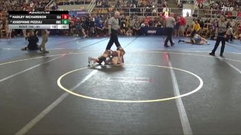 50 lbs Cons. Round 2 - Hadley Richardson, Claymont vs Josephine Pizzuli, Rogue Wrestling Club
