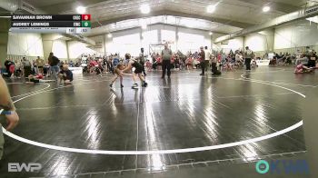 75 lbs Rr Rnd 4 - Savannah Brown, Checotah Matcats vs Audrey Lemings, Eufaula Ironheads Wrestling Club