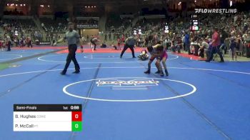 73 lbs Semifinal - Bekam Hughes, Coweta Tiger Wrestling vs Pippa McCall, Ft. Gibson Takedown Club