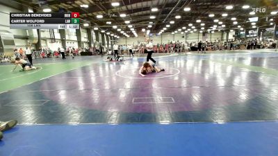 106 lbs Rr Rnd 2 - Christian Benevides, Iron Faith Black - HSB vs Carter Wolford, LAW Blue - HSB