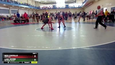174 lbs Champ. Round 1 - Nick Costello, King`s (PA) vs Luke Moore, Delaware Valley