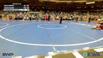 100 lbs Consolation - Noah Herron, Collinsville Cardinal Youth Wrestling vs Logan Kaiser, Team Tulsa Wrestling Club