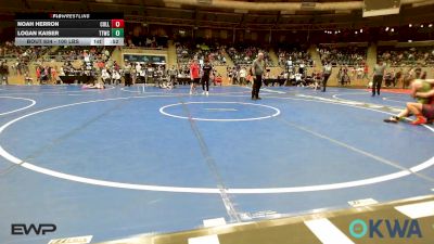100 lbs Consolation - Noah Herron, Collinsville Cardinal Youth Wrestling vs Logan Kaiser, Team Tulsa Wrestling Club