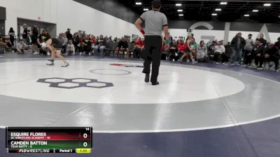 75 lbs Round 3 (6 Team) - Camden Batton, Team Batty vs Esquire Flores, DC Wrestling Academy