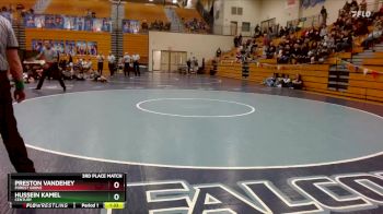 190 lbs 3rd Place Match - Preston Vandehey, Forest Grove vs Hussein Kamel, Century