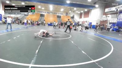 83-97 lbs Cons. Semi - Jaxon Alvarez, Rough House vs Vaughn Juergens, OCRTC