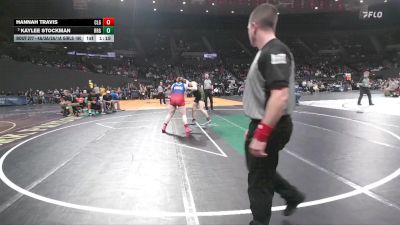 4A/3A/2A/1A Girls 190 5th Place Match - Hannah Travis, Central Linn Girls vs Kaylee Stockman, Rogue River Girls