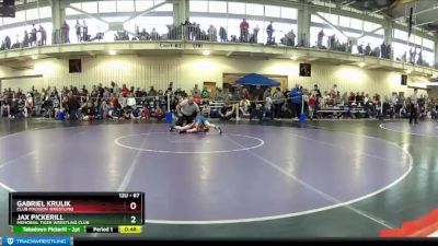 67 lbs Cons. Round 1 - Gabriel Krulik, Club Madison Wrestling vs Jax Pickerill, Memorial Tiger Wrestling Club