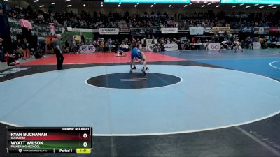 119 lbs Champ. Round 1 - Wyatt Wilson, Palmer High School vs Ryan Buchanan, Soldotna