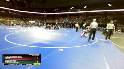 106 Class 2 lbs Quarterfinal - Lucas Mcmenemy, Clinton vs Caleb Dyer, Lutheran St. Charles